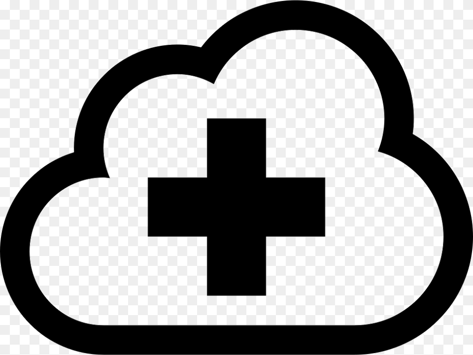 Cloud With Plus Sign Comments Icono Conexion, Symbol, Logo, Cross Free Png