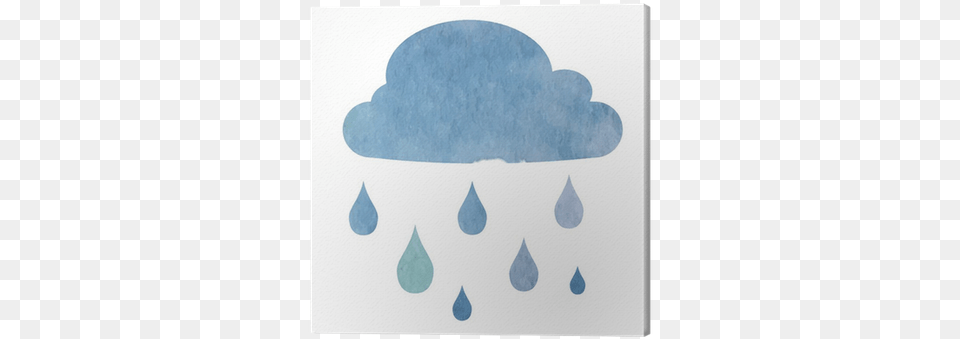 Cloud With Rain Drops Watercolor Painting, Ice, Outdoors, Nature Free Transparent Png