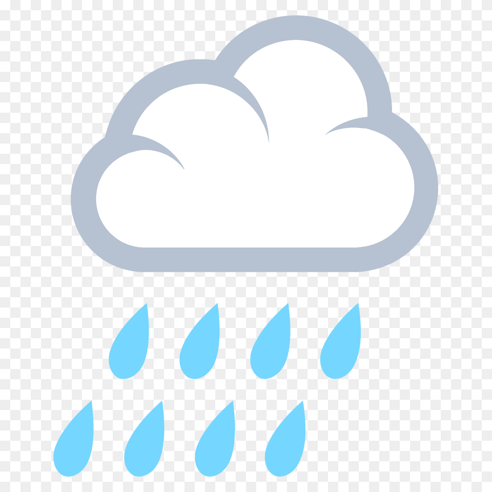 Cloud With Rain Emoji Clipart, Outdoors, Nature, Ice, Sky Png Image