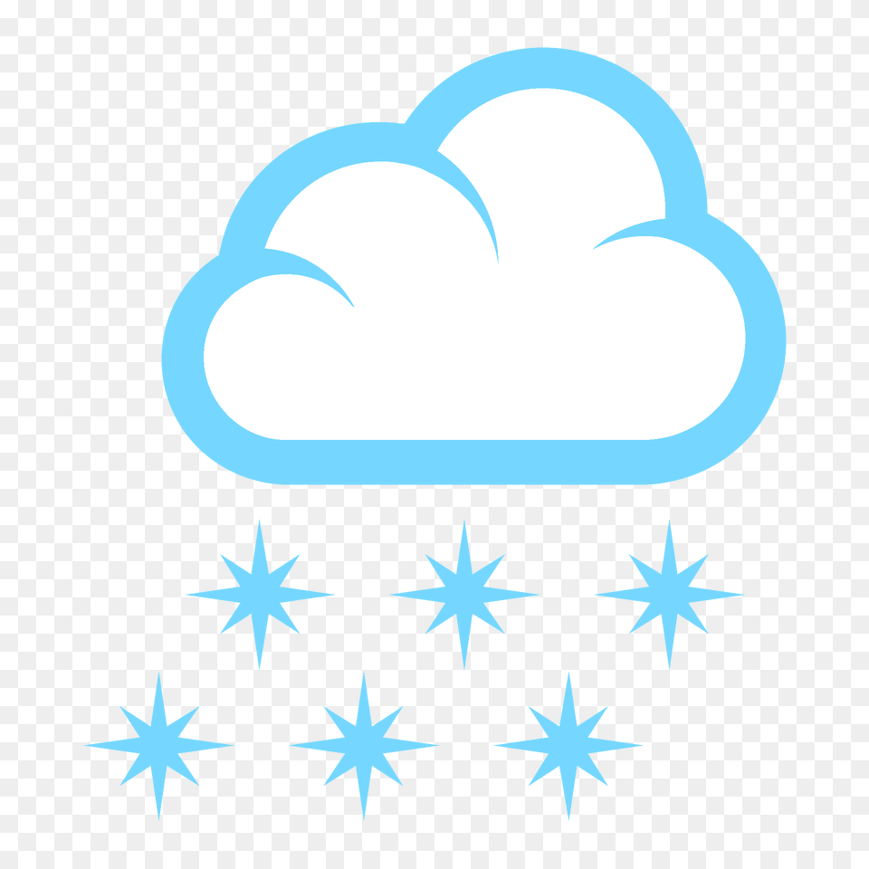 Cloud With Snow Emoji Clipart, Nature, Outdoors, Sky, Weather Free Png Download