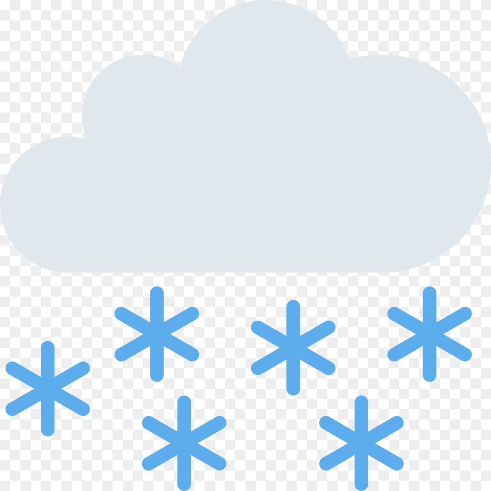 Cloud With Snow Emoji Clipart, Nature, Outdoors, Snowflake Png