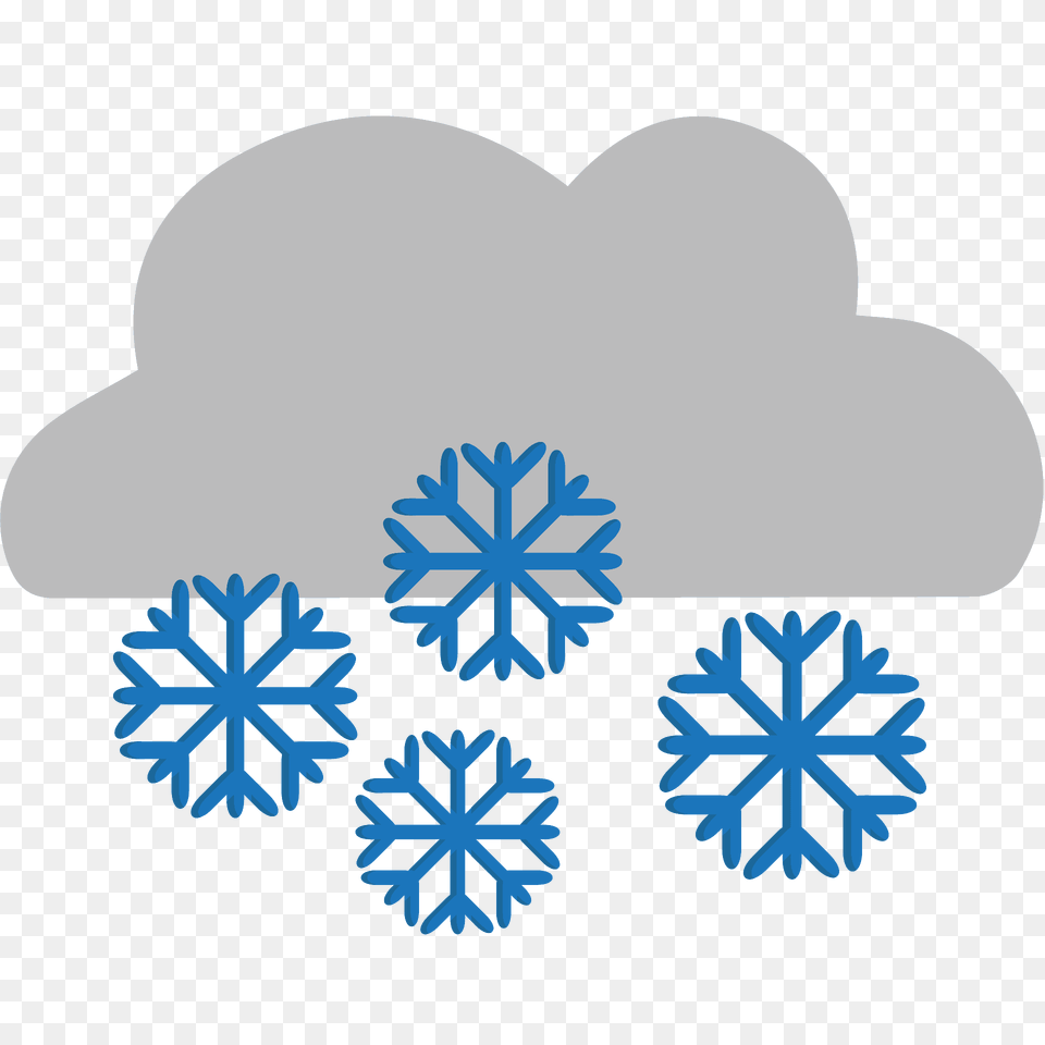 Cloud With Snow Emoji Clipart, Nature, Outdoors, Snowflake Free Png Download