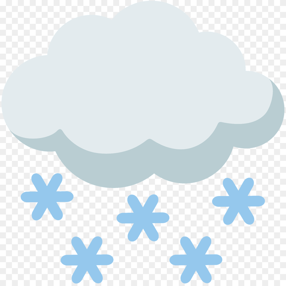 Cloud With Snow Emoji Clipart, Nature, Outdoors, Snowflake Free Png Download