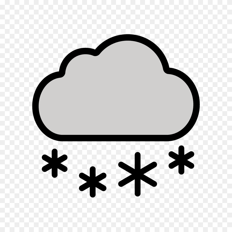 Cloud With Snow Emoji Clipart, Nature, Outdoors, Smoke Pipe, Sky Png