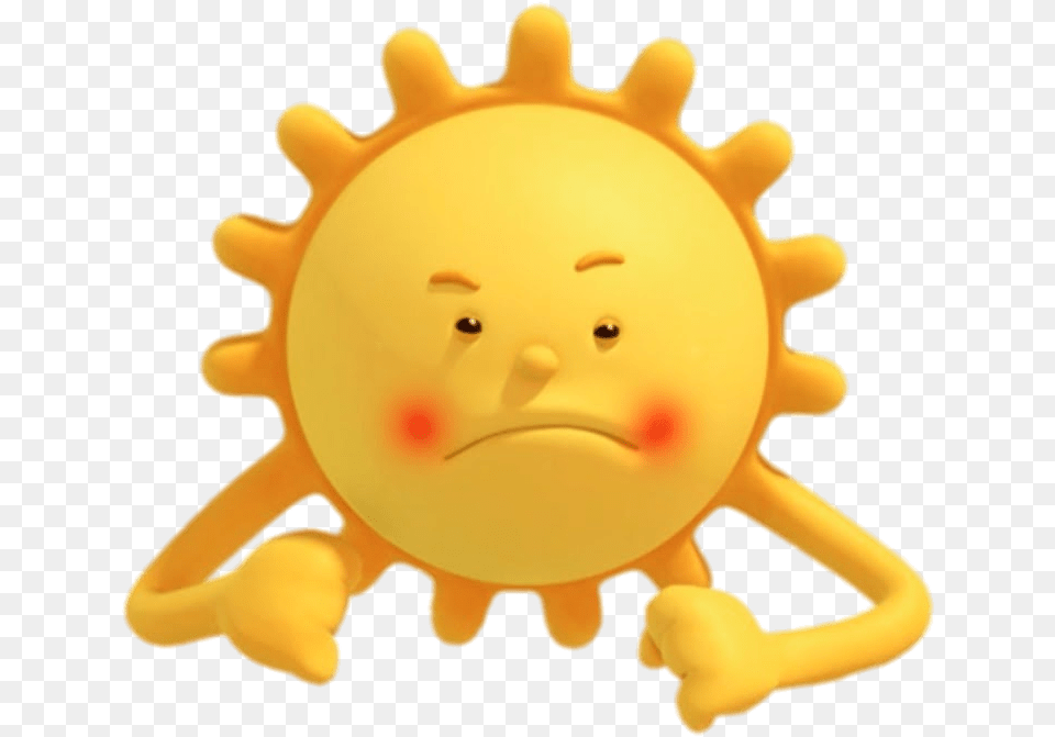 Cloudbabies Angry Sun Transparent Stickpng, Animal, Bear, Mammal, Wildlife Png