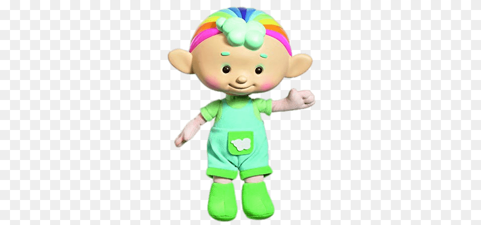 Cloudbabies Baba Green Doll Waving, Toy Free Transparent Png