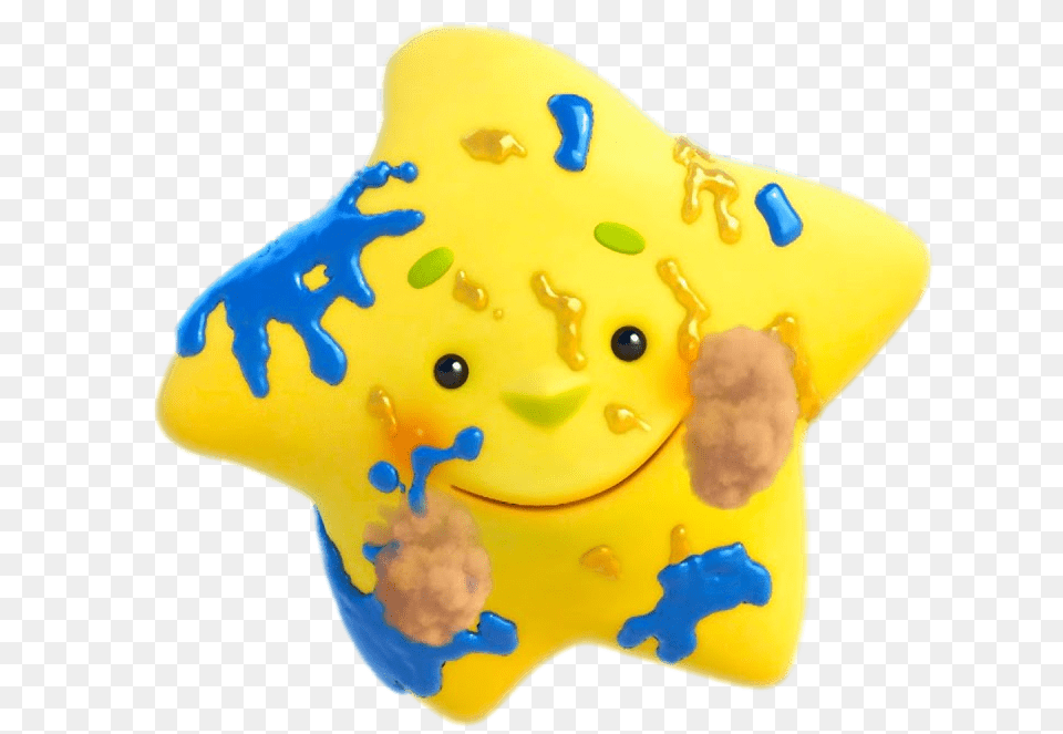 Cloudbabies Little Star Full Of Paint Splatters, Food, Sweets, Toy Png