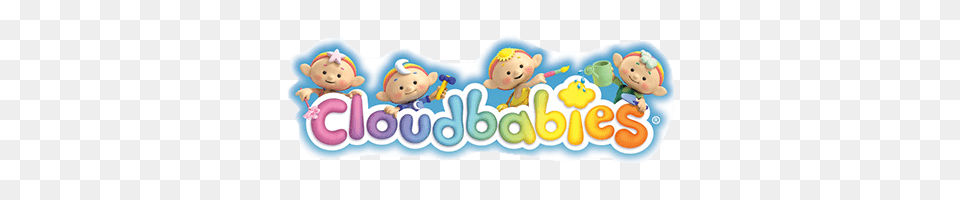 Cloudbabies Logo With Babies, Text, People, Person, Plush Free Png Download
