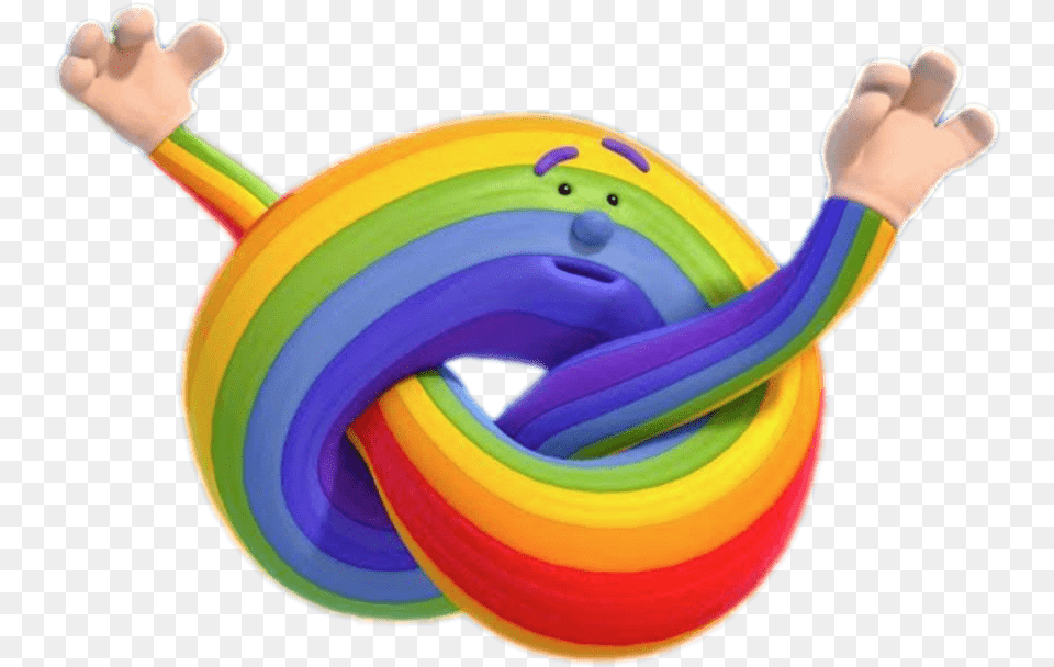 Cloudbabies Rainbow In A Knot Inflatable, Person, Toy, Tape Free Transparent Png