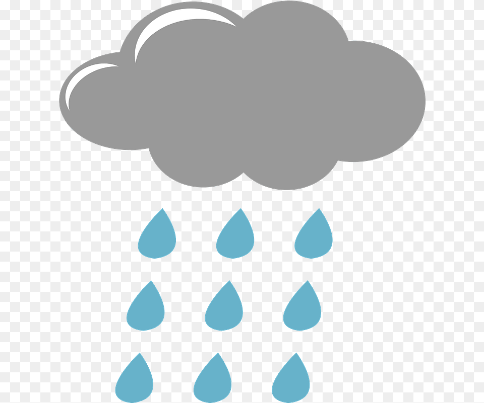 Clouds And Raindrops Clipart Copyright Rain, Accessories, Earring, Jewelry, Lighting Free Png Download