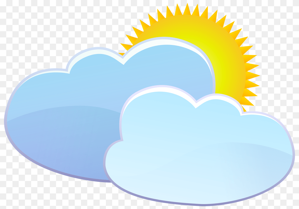 Clouds And Sun Weather Icon Clip Art, Nature, Outdoors, Sky Png Image
