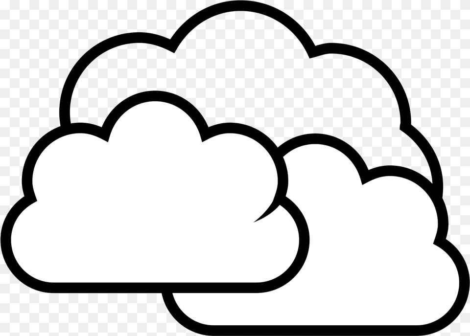 Clouds Clipart Black And White Clip Art Clouds, Body Part, Hand, Person, Stencil Png Image