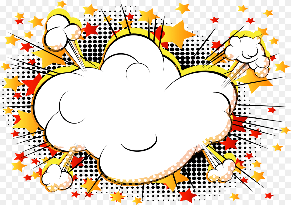 Clouds Clipart Explosion Transparent Explosion Comic Cloud Free Png Download