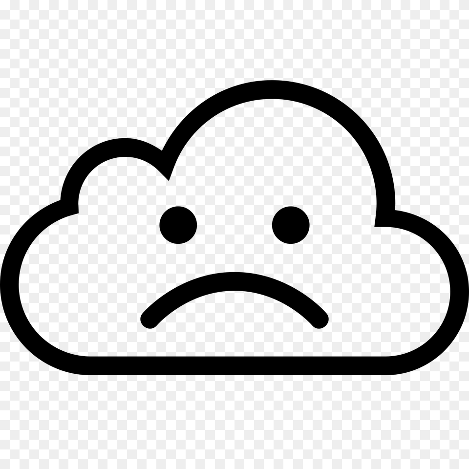 Clouds Clipart Sad, Gray Free Png Download