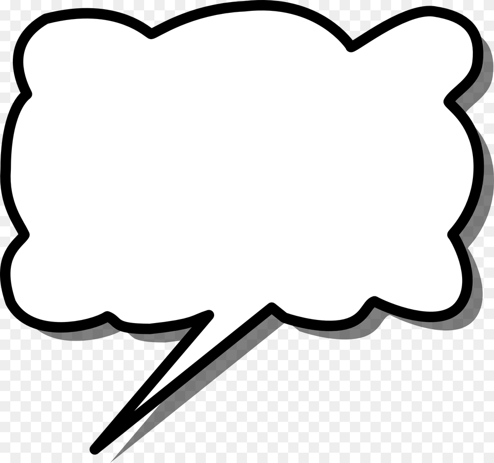 Clouds Clipart Speech Bubble Call Out Shapes, Stencil, Bow, Weapon Png Image