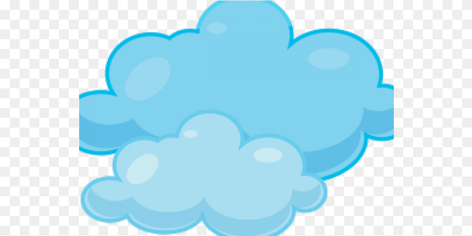 Clouds Clipart Transparent Background Cartoon Clip Art Blue Clouds, Balloon, Turquoise, Nature, Outdoors Free Png