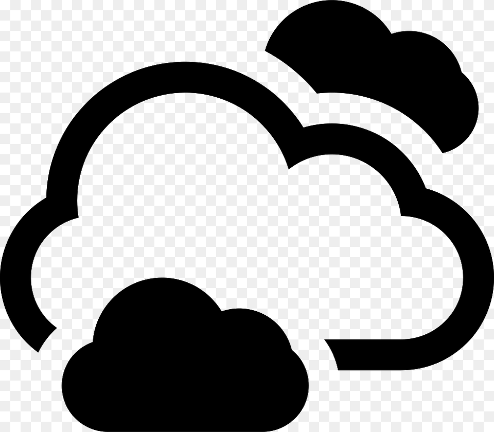 Clouds Cloudy Sky Icon, Silhouette, Stencil, Ammunition, Grenade Free Png Download