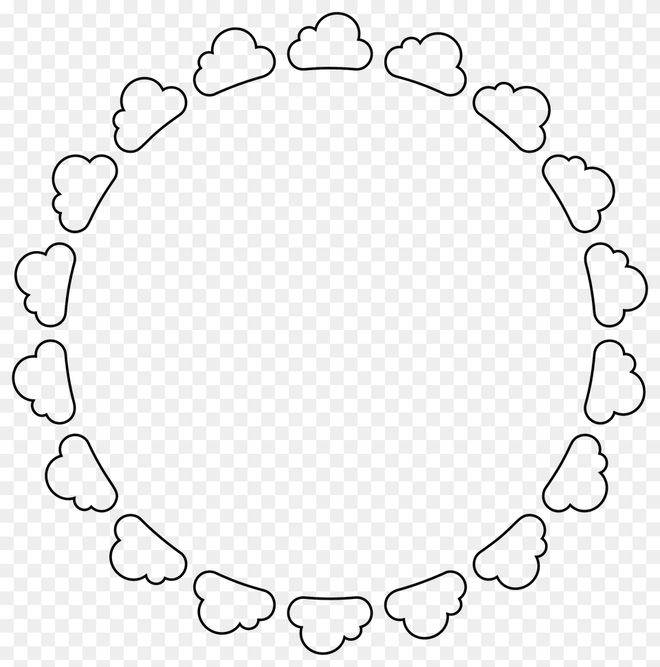 Clouds Frame Clipart, Oval, Accessories Free Transparent Png