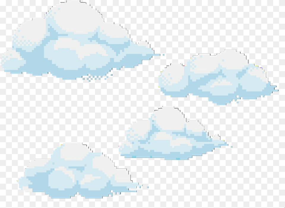 Clouds Gothic Hearts Cyber Background 8 Bit Clouds, Cloud, Cumulus, Nature, Outdoors Png