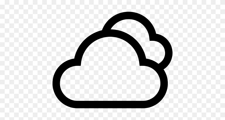 Clouds Icon, Gray Free Png