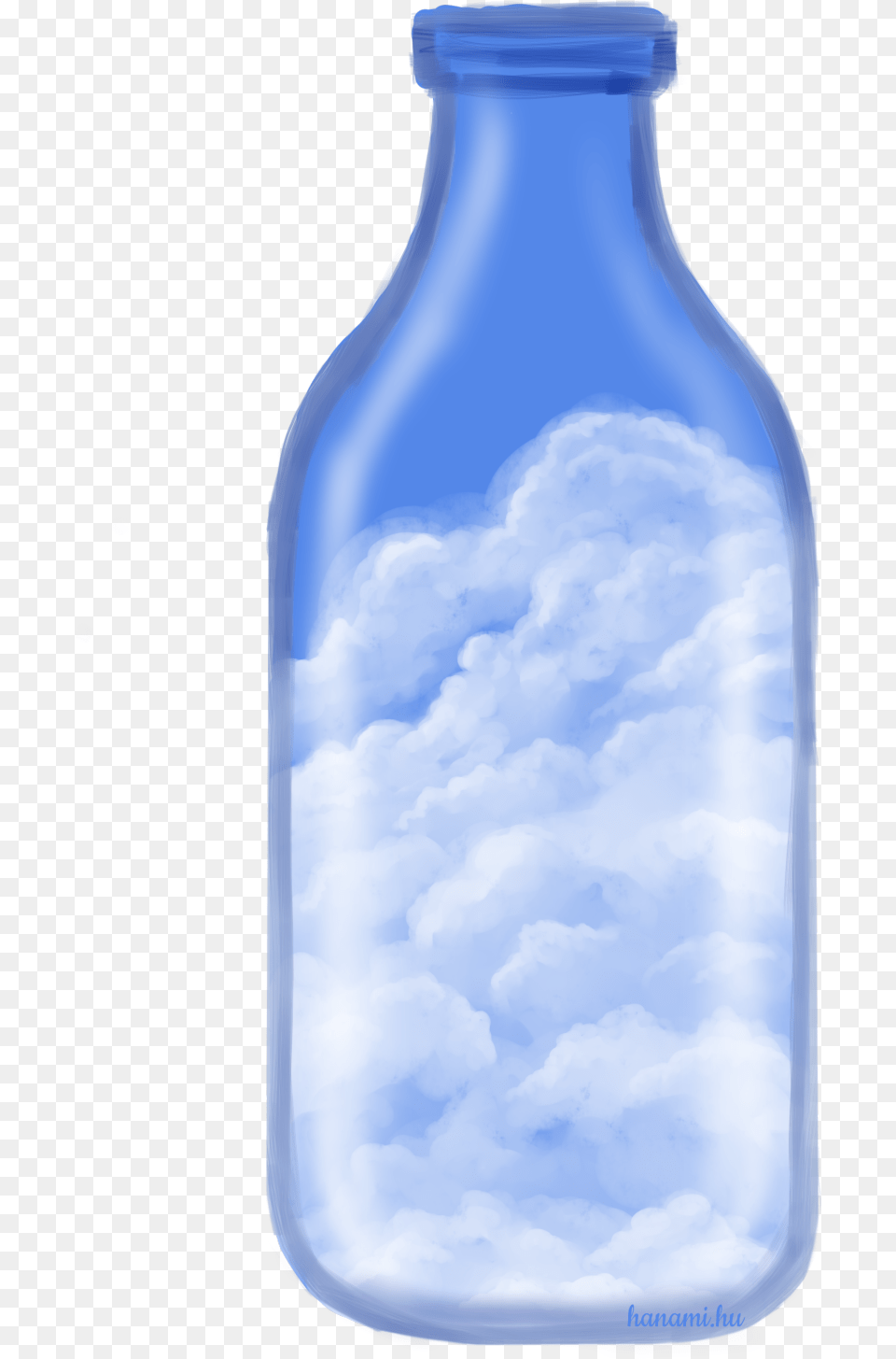 Clouds In A Bottle Forgot To Post This Here Oops Glass Bottle, Jar Free Transparent Png