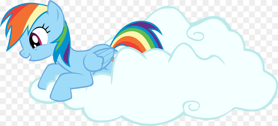 Clouds My Little Pony Ponies Rainbow Dash Rainbow Dash Render, Outdoors, Nature, Animal, Fish Png Image