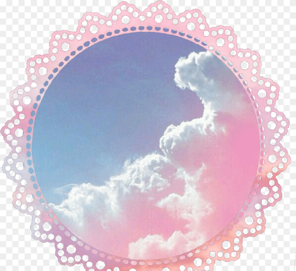 Clouds Pink Lace Pink Aesthetic Wallpaper Clouds, Nature, Outdoors, Sky, Pattern Free Png