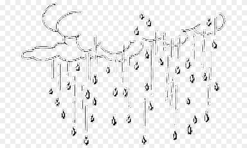 Clouds Rain Filter Aesthetic Overlay Rain Drops Black And White Clipart, Text Png