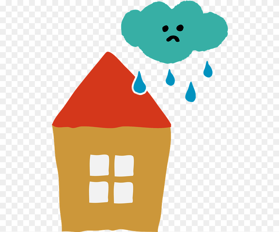 Clouds Raining Clipart House And Cloud, Baby, Person, Cream, Dessert Png