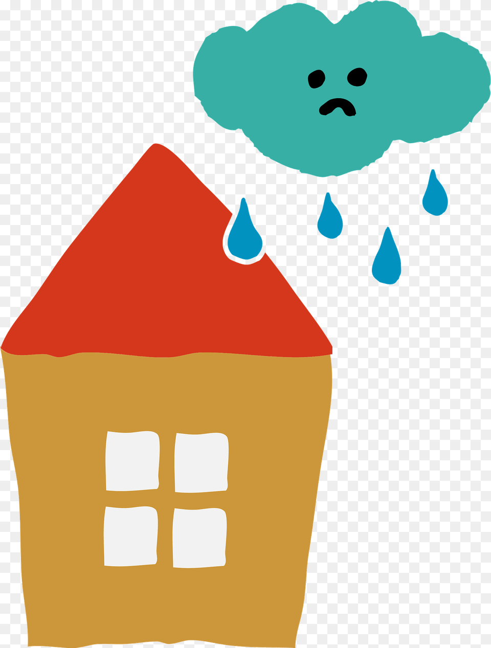 Clouds Raining On A House Clipart, Food, Sweets, Person, Outdoors Png Image