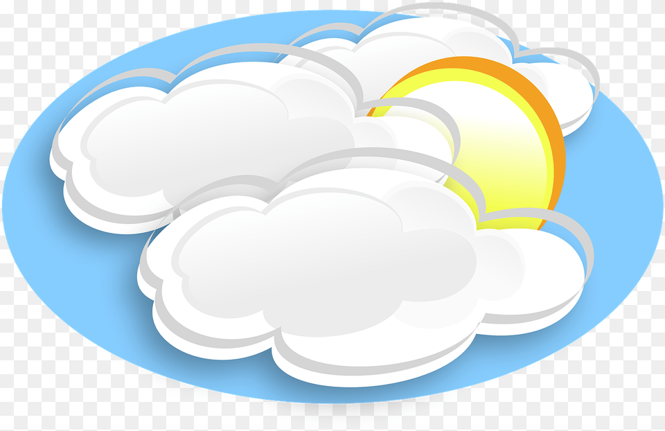 Clouds Sun Icon Image On Pixabay Art, Food, Meal, Dish, Astronomy Free Png Download