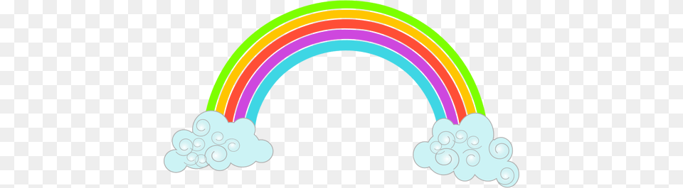 Clouds With Rainbow Image, Nature, Outdoors, Sky, Arch Free Png Download