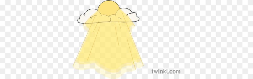 Clouds With Sun Rays Colour Rgb Illustration Twinkl Drawing, Fashion, Clothing, Coat, Person Png Image