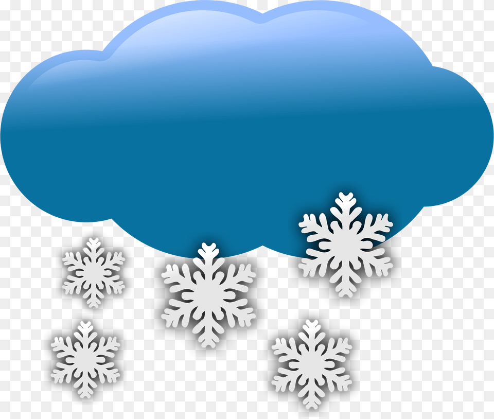 Cloudy Clipart, Nature, Outdoors, Snow, Snowflake Png Image