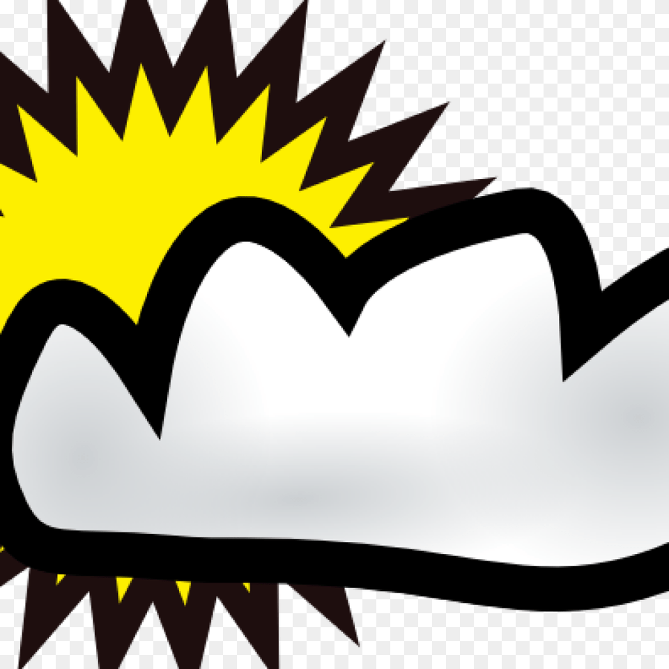 Cloudy Clipart Sunny Partly Weather Clip Art Free Vector, Logo, Clothing, Hat, Symbol Png