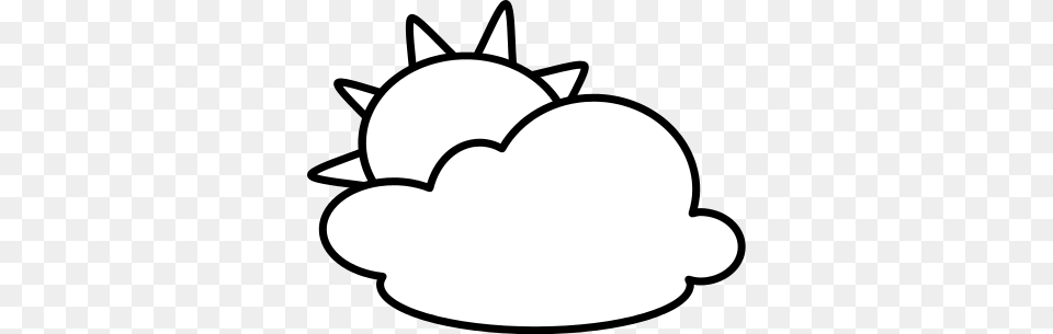Cloudy Cliparts, Stencil Free Transparent Png