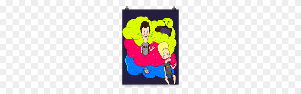 Cloudy Day With Beavis Butthead Poster Myles Hi Life, Book, Comics, Publication, Baby Png