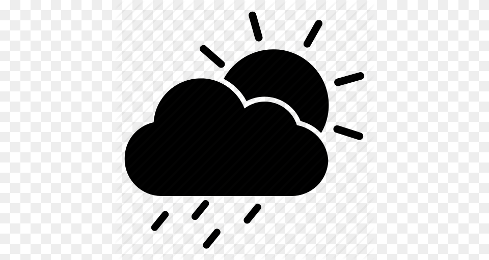 Cloudy Drizzle Light Rain Rain Raining Sunshower Icon, Animal Free Transparent Png