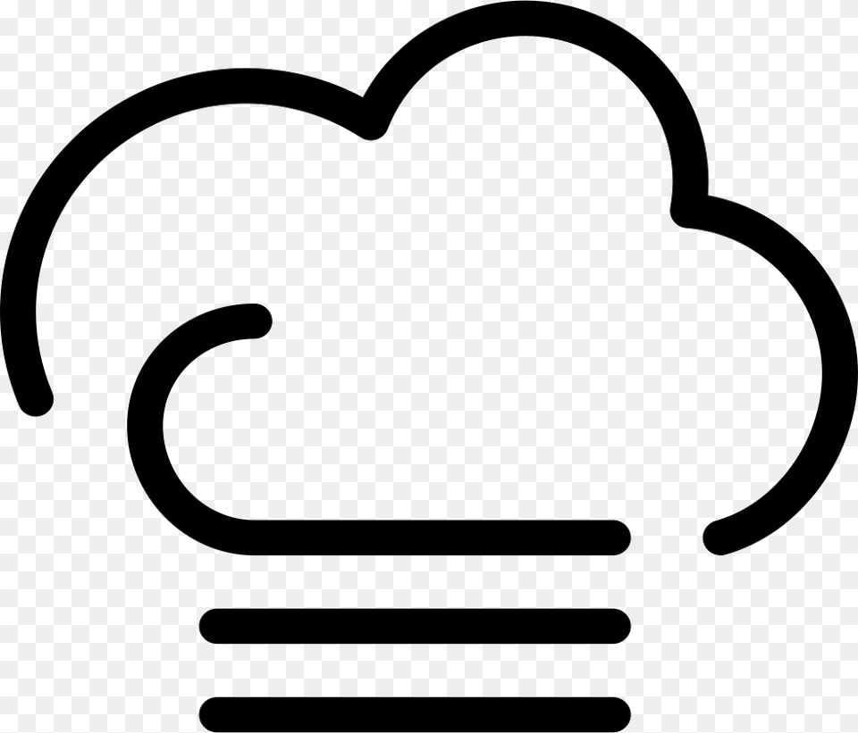 Cloudy Foggy Windy Weather Symbol Svg Icon Fog Weather Symbol, Light, Stencil, Smoke Pipe, Lightbulb Free Transparent Png