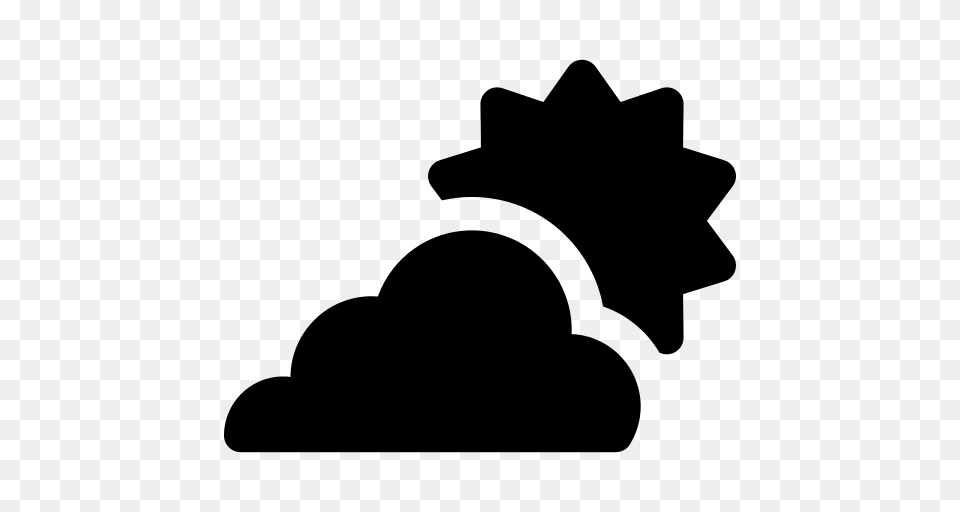 Cloudy Icon, Gray Png Image