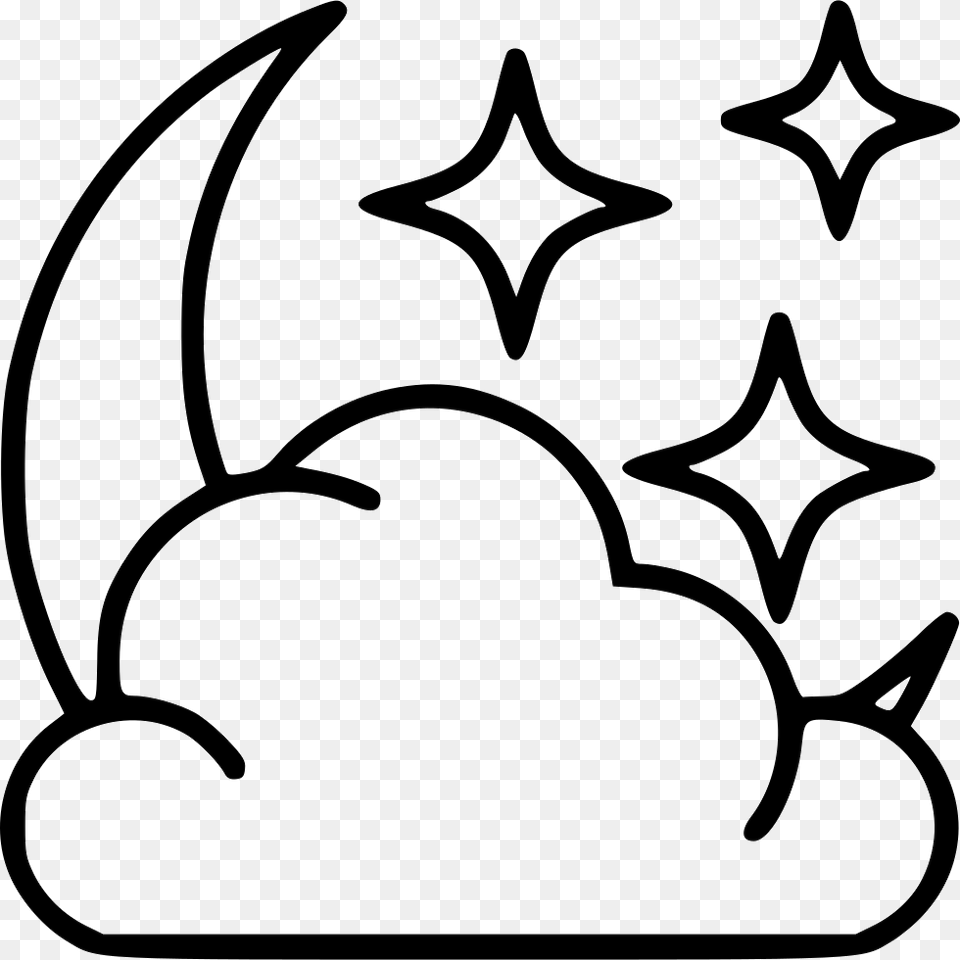 Cloudy Moon Star Svg Icon Harry Potter Wands Cartoon, Stencil, Symbol, Smoke Pipe Free Png