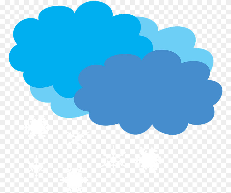 Cloudy Weather Forecast Snow Cartoon Storm Cloud, Nature, Outdoors, Pattern, Snowflake Free Png Download