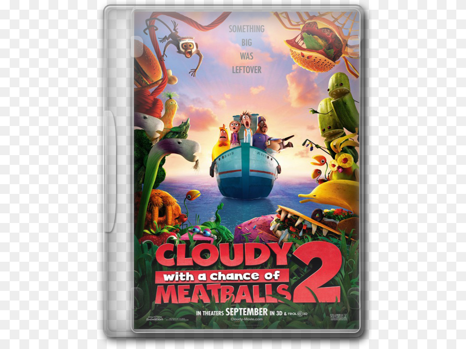 Cloudy With A Chance Of Meatballs Cloudy With A Chance Of Meatballs 2 Poster 2013, Advertisement, Produce, Plant, Fruit Free Transparent Png