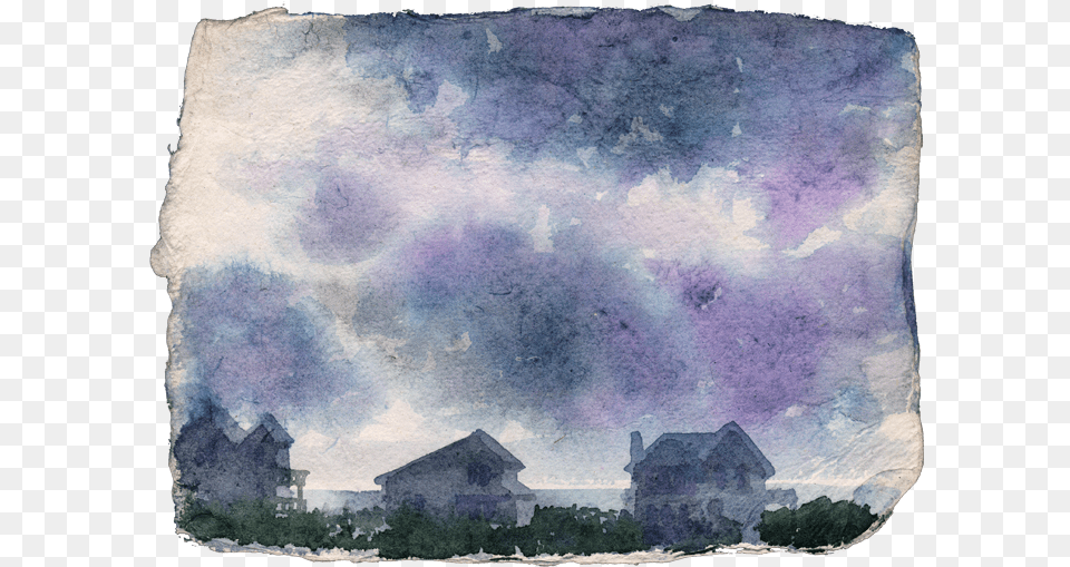 Cloudyday Watercolor Paint, Architecture, Rural, Outdoors, Nature Free Png Download