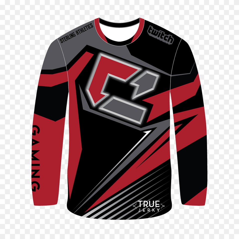 Clout Gaming Polyester Long Sleeve Jersey Sterling Athletics, Clothing, Long Sleeve, Shirt, Mailbox Free Transparent Png