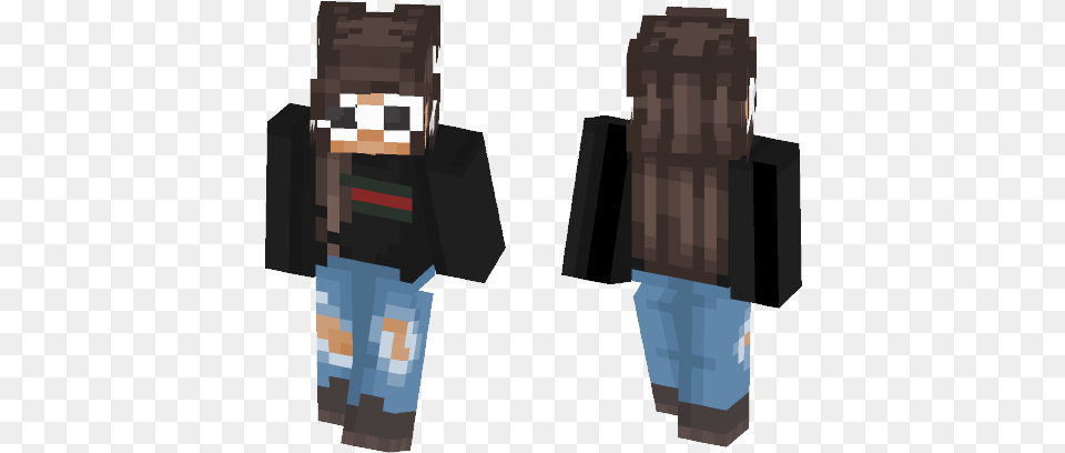 Clout Glasses No Blue Hair Skins Minecraft, Clothing, Pants, Person Free Png