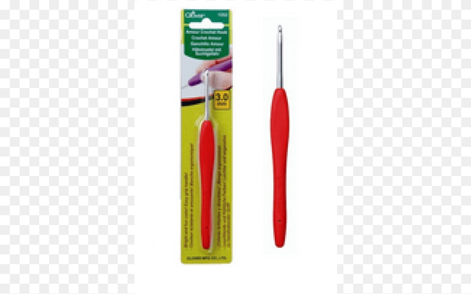 Clover Amour Easy Grip Crochet Hook Clover Amour Crochet Hook, Brush, Device, Tool, Toothbrush Free Transparent Png