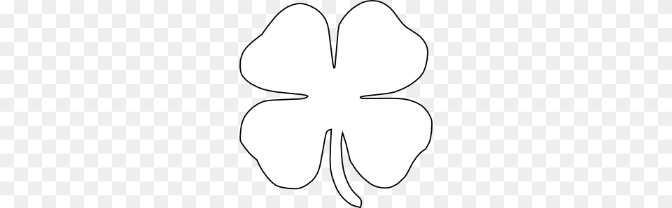 Clover Clipart Black And White Loadtve, Flower, Petal, Plant Free Png Download