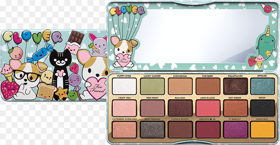 Clover Eye Shadow Palette Too Faced Clover Palette, Paint Container, Baby, Person, Face Png