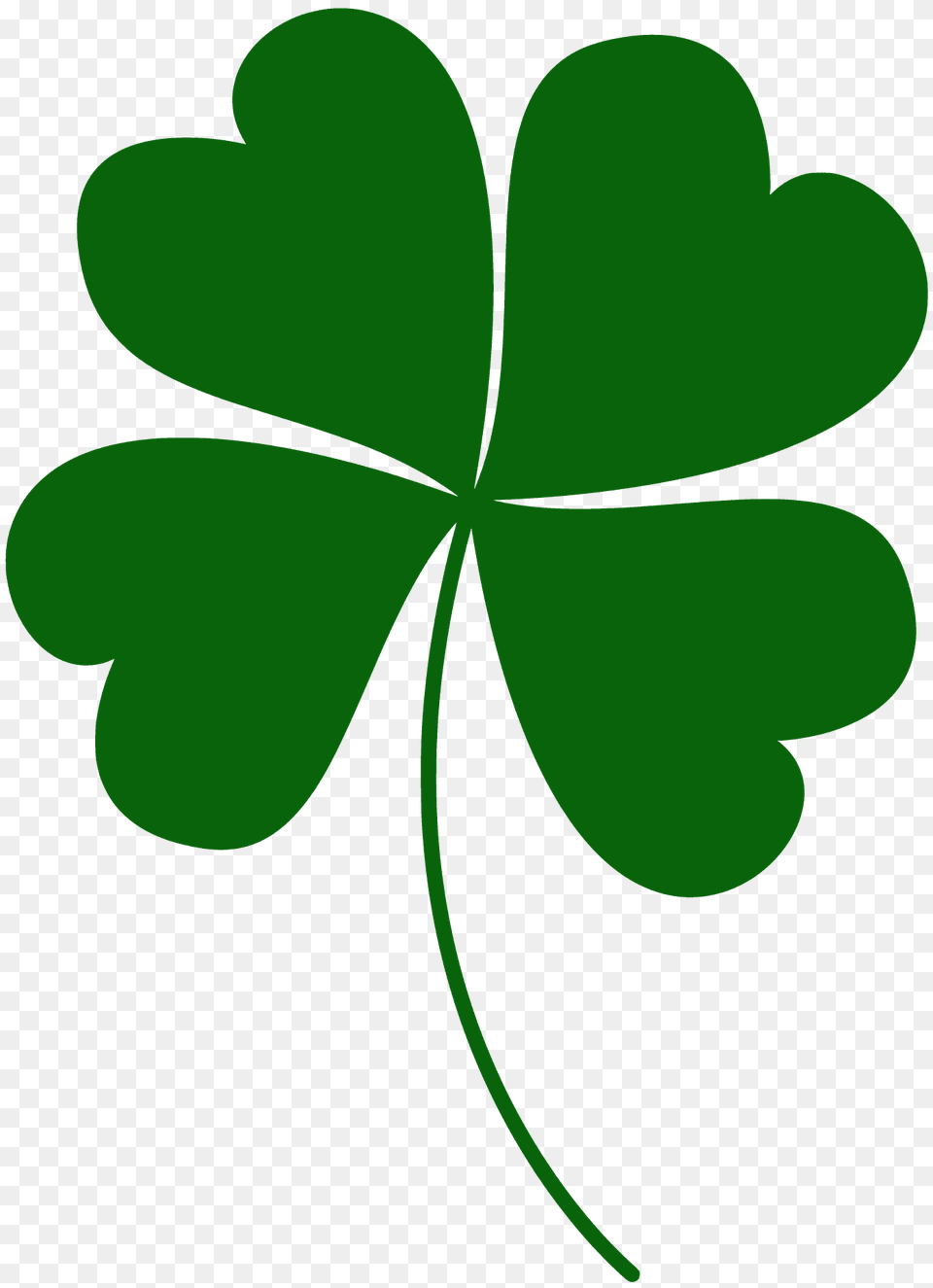 Clover Leaf Silhouette, Green, Plant Free Png